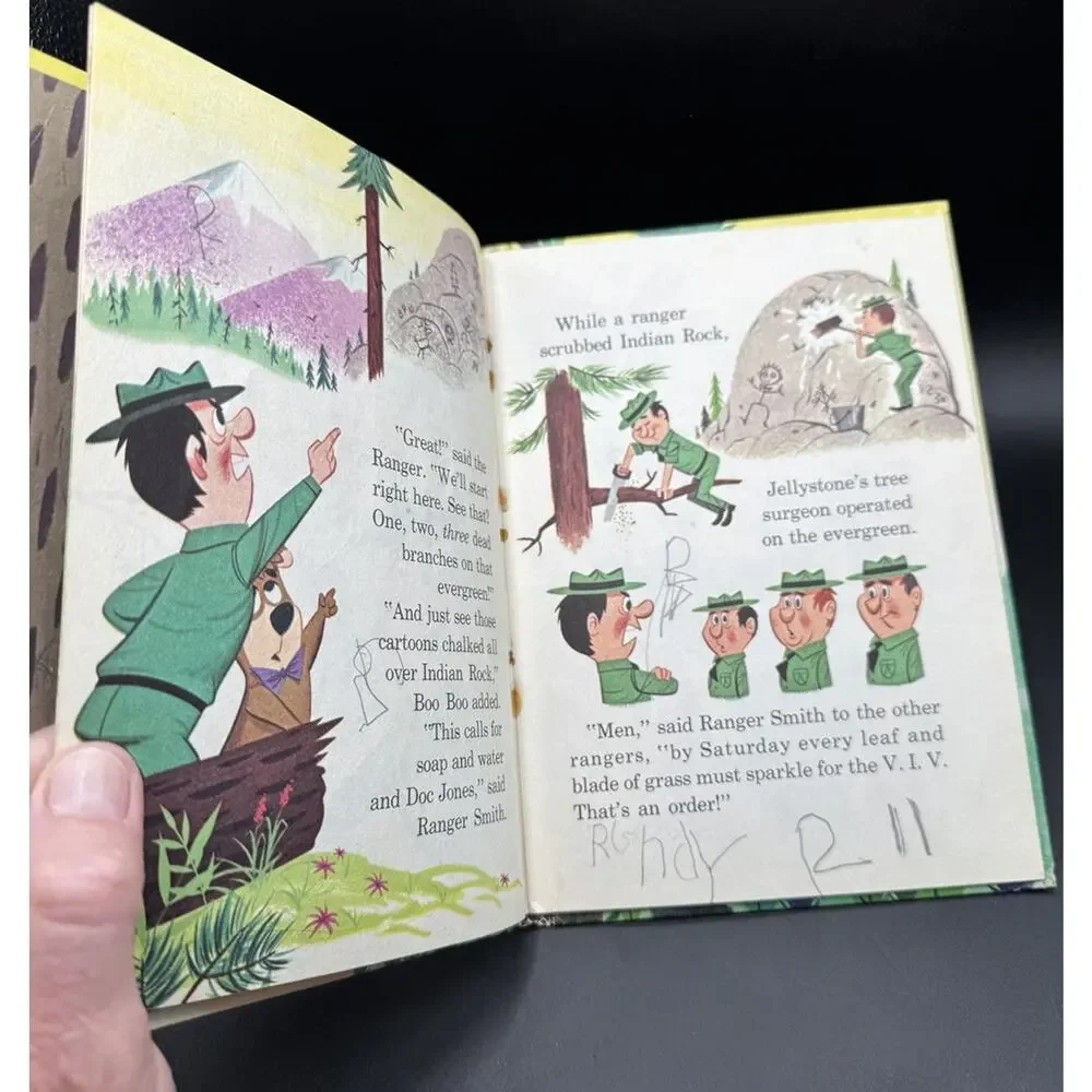 Vintage 1965 Whitman Boo Boo And The V.I.V. Illustrated Picture Book Story -T24